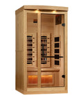8010 sauna with the door open, single bench visible