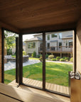 SaunaLife GL6B Outdoor Sauna Interior Looking Out View