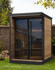 SaunaLife GL4 Outdoor Sauna Backyard Setting