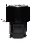 Narvi Luosto VS Sauna Stove front view with grey stones filling top