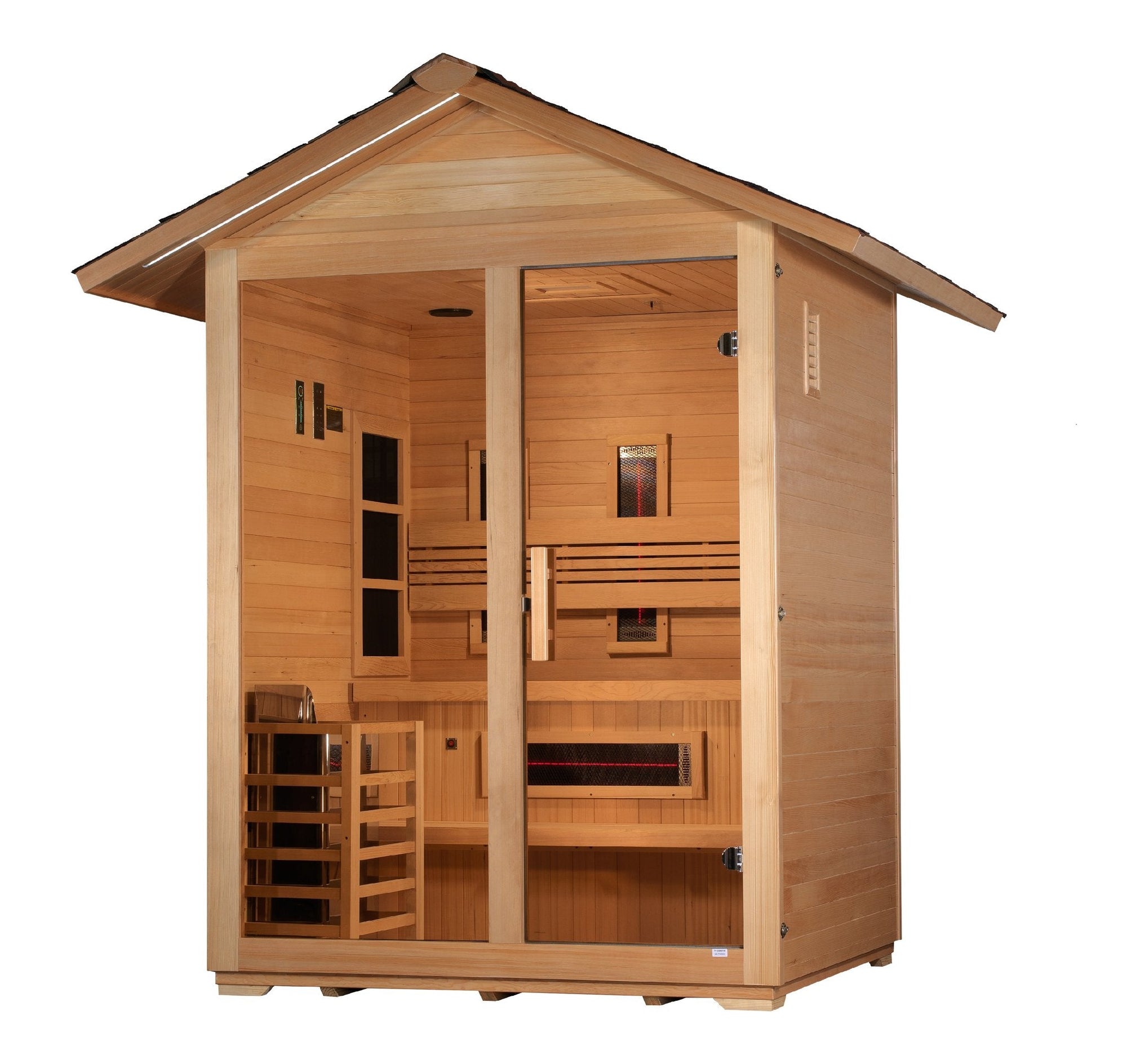 Carinthia sauna interior bench and backrest