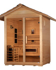 Carinthia sauna interior bench and backrest