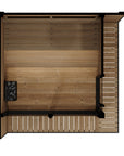 Sauna GL6B Outdoor Sauna Interior Top View