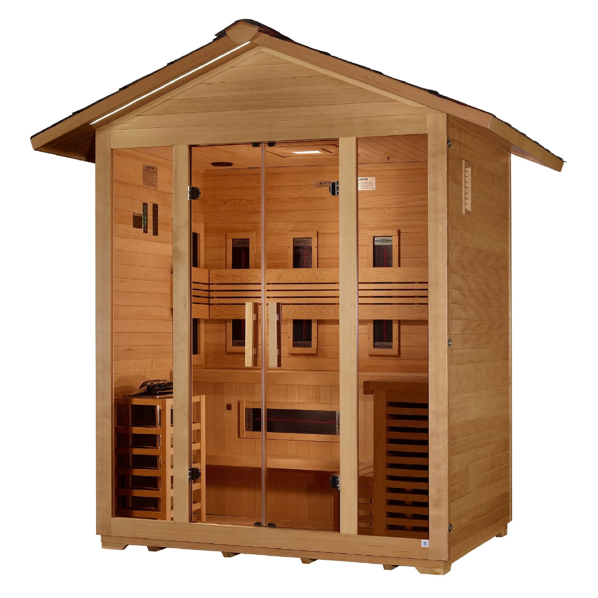 Gargellen sauna side profile against a plain background