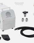 Included accessories: quick connect hoses, spare filters and filter housing wrench