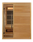 Soria cabin from the side, bronze tinted glass visible