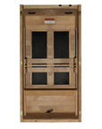 Maxxus S-Line Yoga sauna interior showing the extra standing height
