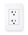Two standard 120 volt plugs, showing the dual circuit requirement