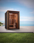 Nora sauna rear elevation, all weather cladding
