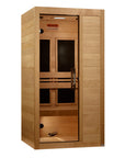 Maxxus S-Line Yoga sauna bronze tempered glass door detail