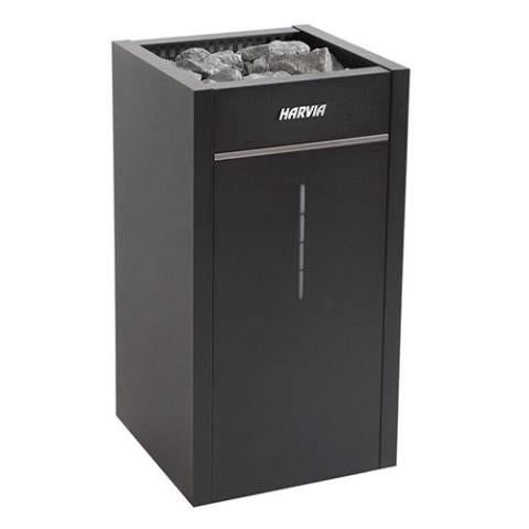 Harvia Virta E Heater Sauna full front angled view