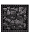 Narvi Kuru Sauna Stove top view grey stones on the top