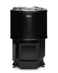 Narvi Luosto Sauna Stove full view with grey rocks filled to top