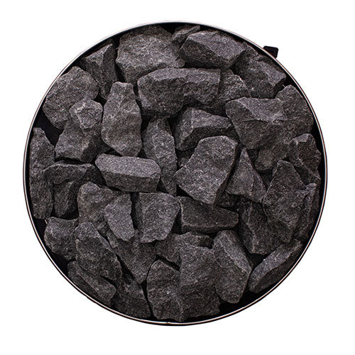 Narvi Luosto Sauna Stove top view with grey stones