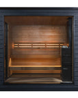SaunaLife G6 Outdoor Sauna Front View Full Panel Window