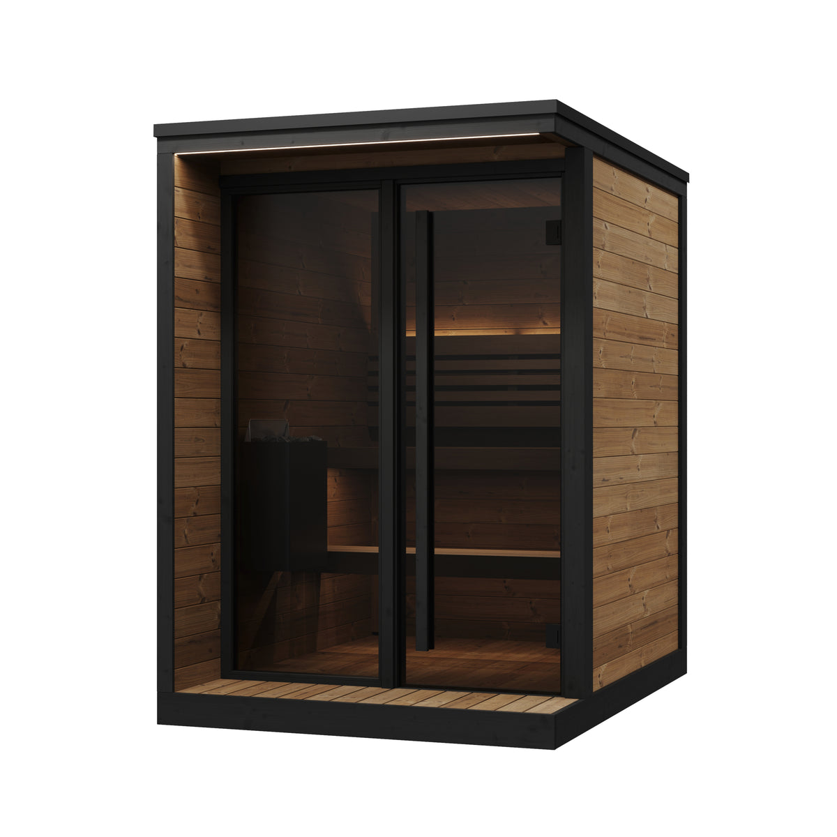 SaunaLife GL4 Outdoor Sauna Front Angle