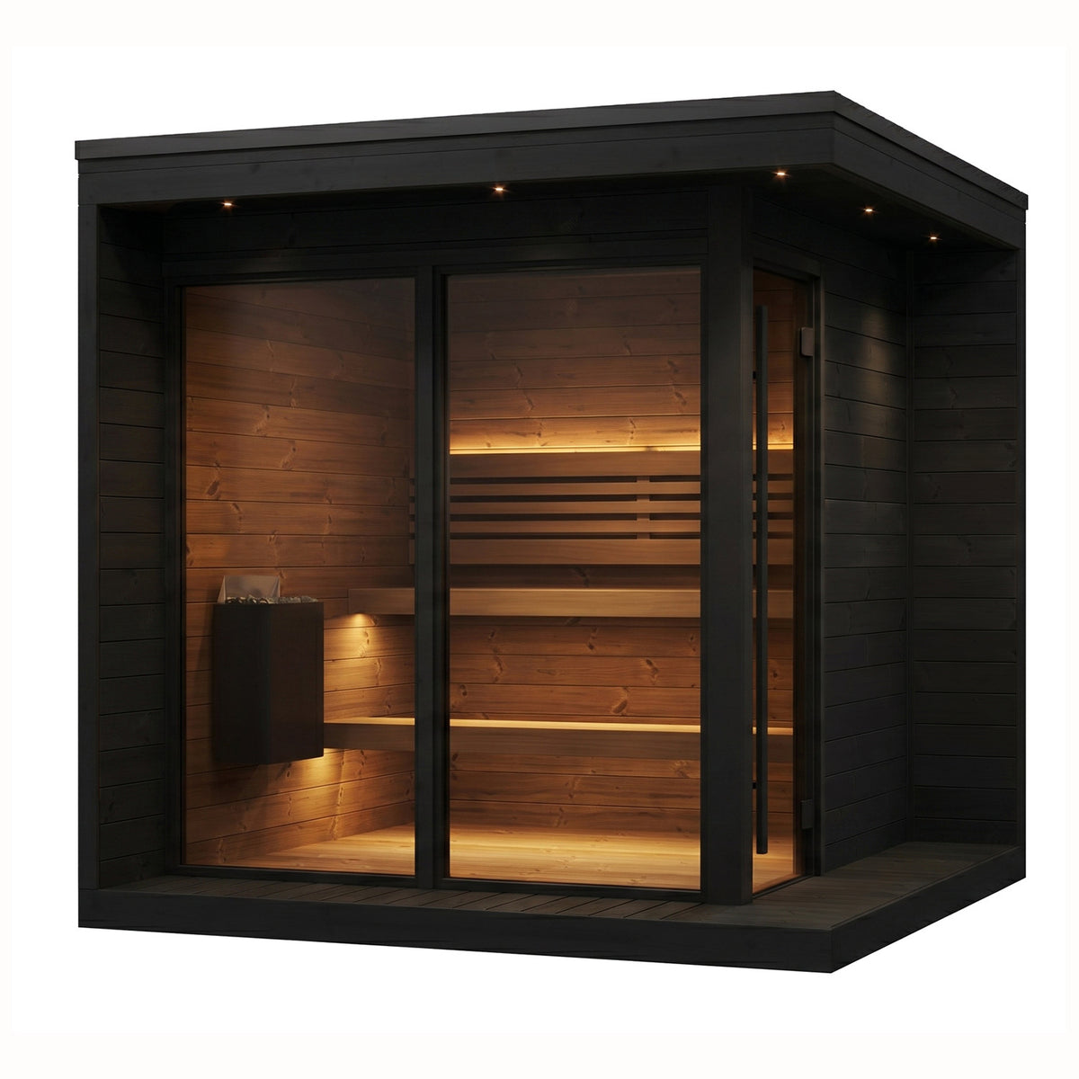SaunaLife GLB Outdoor Sauna Front Angled
