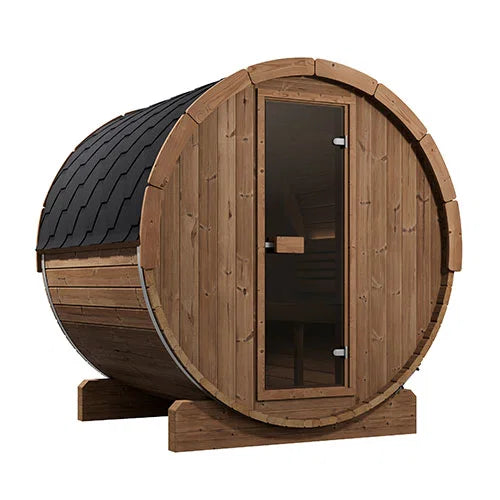 SaunaLife Model E7 4 Person Outdoor Sauna Barrel