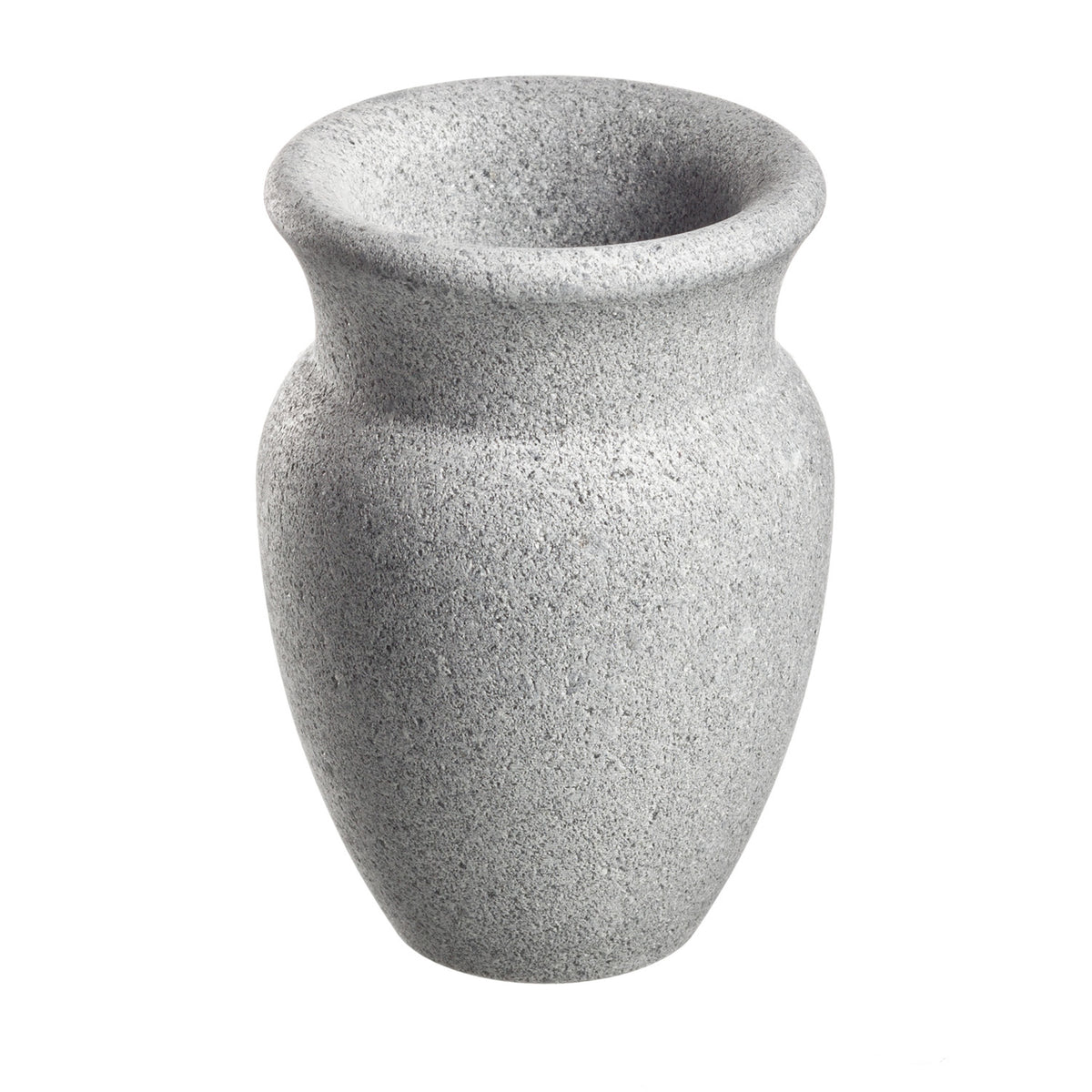 grey sauna aroma stone against a white background