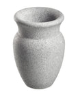grey sauna aroma stone against a white background