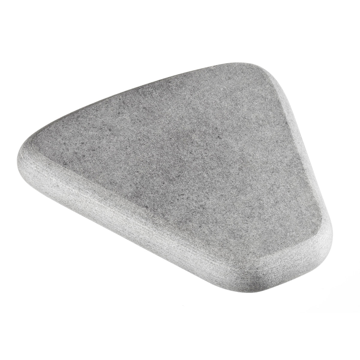 triangular sauna stone on a white background