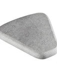 triangular sauna stone on a white background