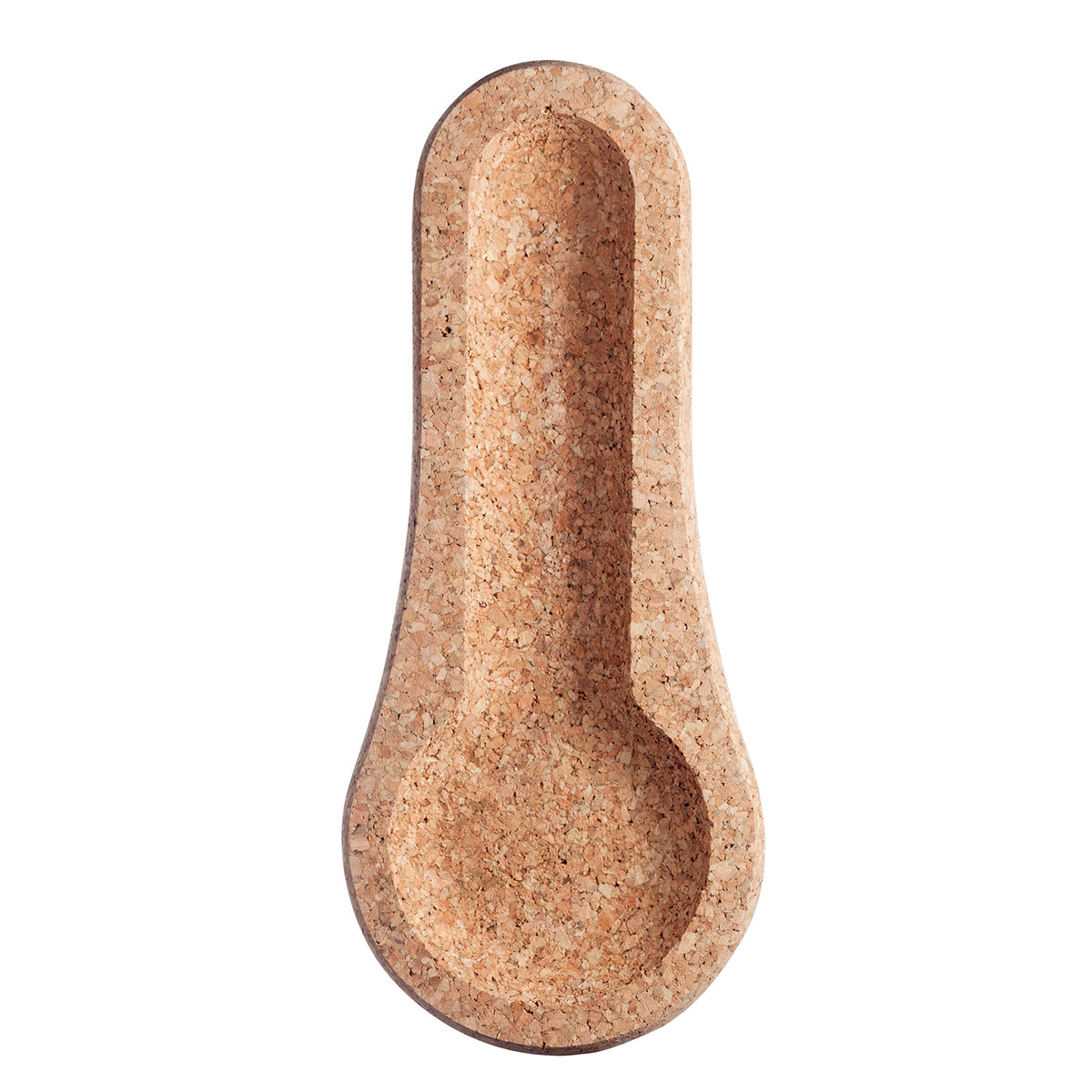Cork sauna stone rest on a white background