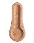 Cork sauna stone rest on a white background