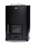 Narvi NC20 Sauna Stove Black with stones on top, brand 'Narvi' visible